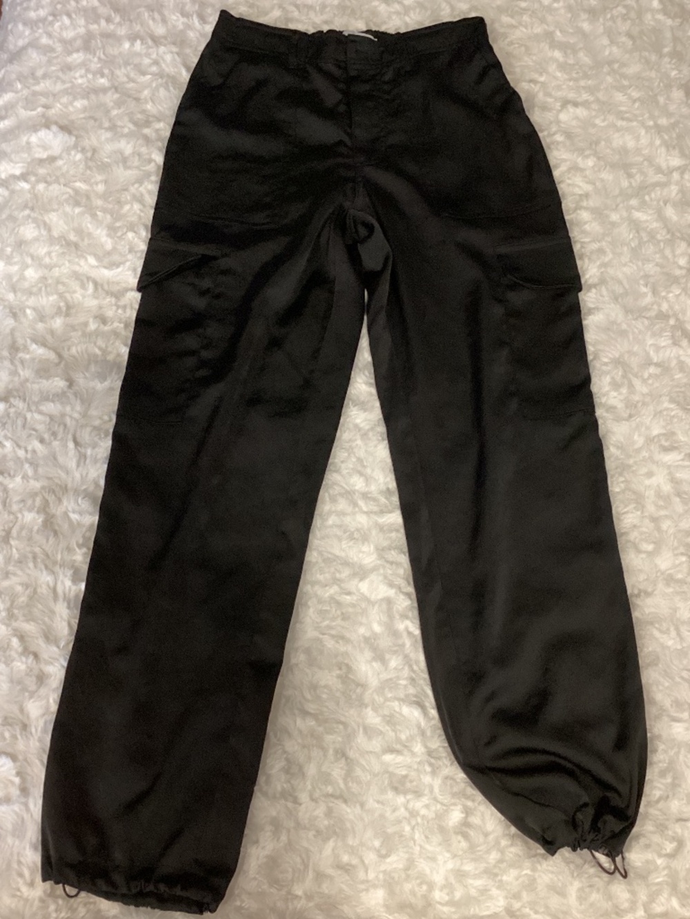 Vanilla Star Slouchy Cargo Pants, Black, size S